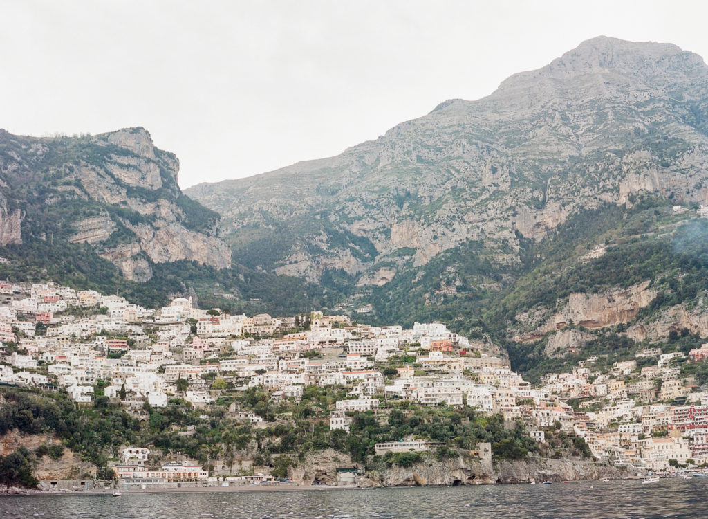Positano, Italy from the water 