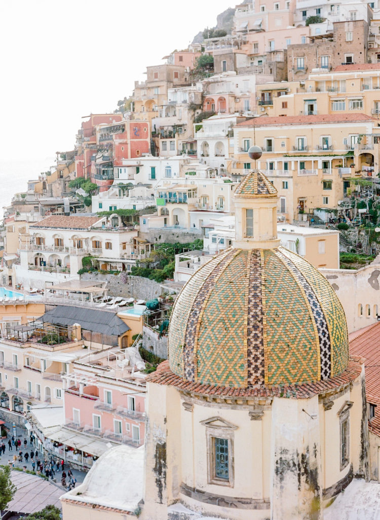 Cliff side buildings, Positano, Amalfi Coast, Italy