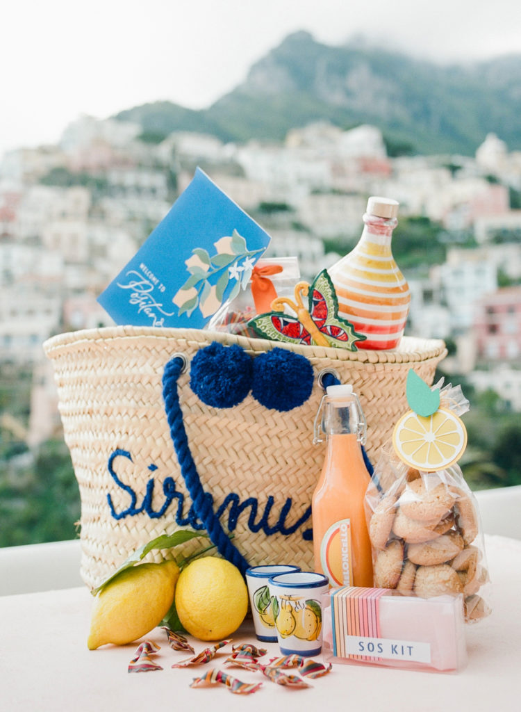 Le Sirenuse gift basket, Positano, Amalfi Coast, Italy