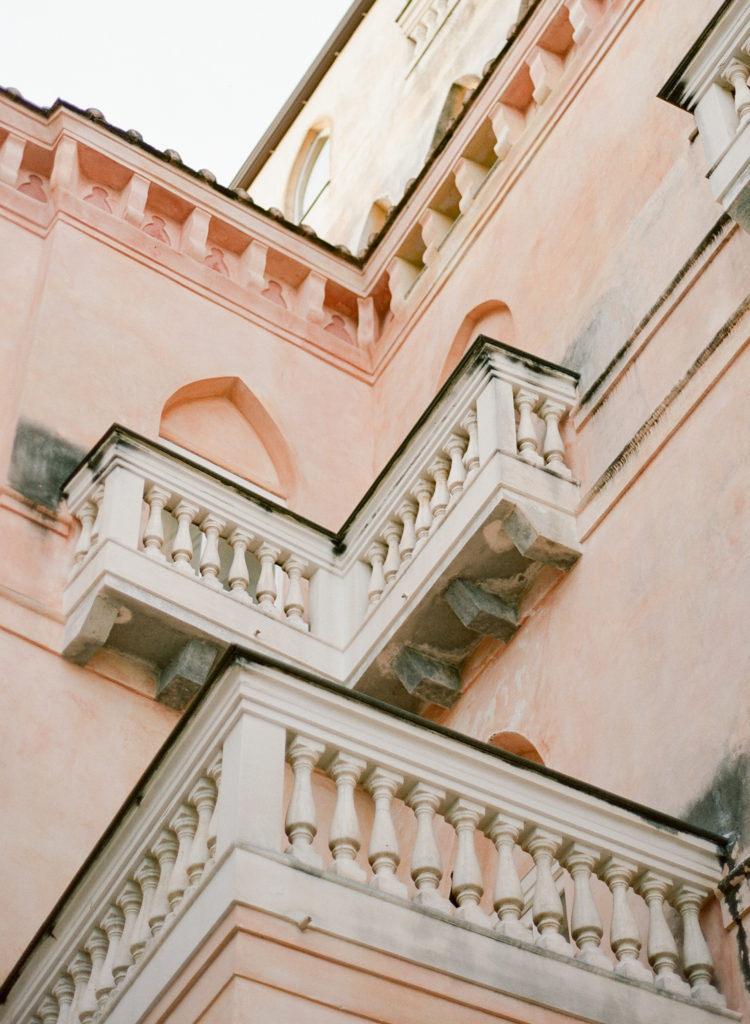 White balconies at the Palazzo Avino
