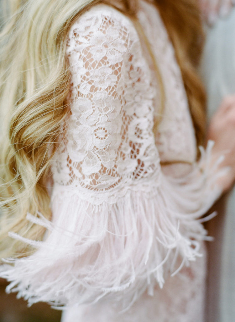 Detail shot of pink Dolce and Gabbana dress