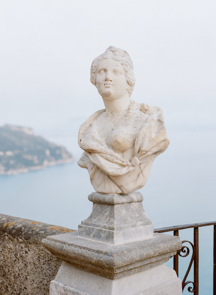 Statue at the Villa Cimbrone in Italy 